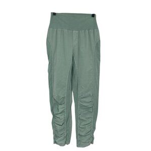 XCVI Wearables Size XS Light Green Jitter Crop Ruched Knee High Rise Boho Pants